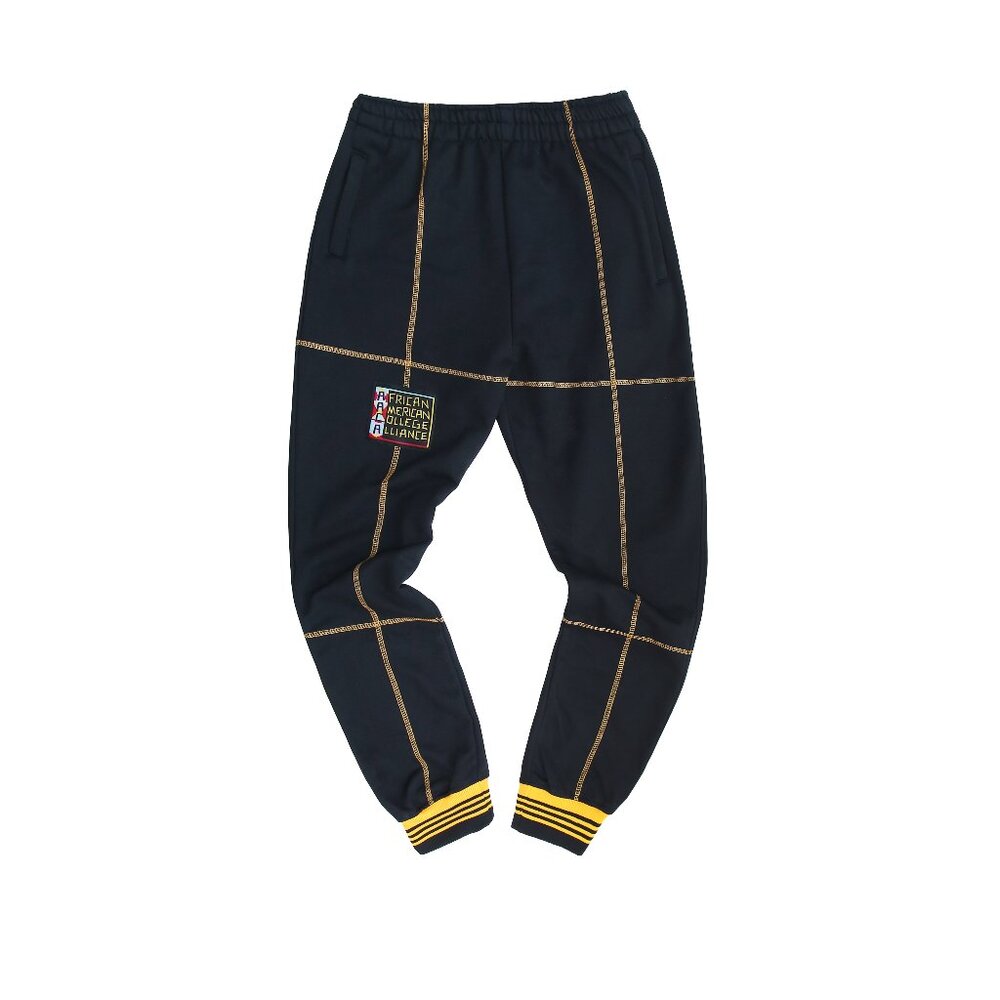 AACA Joggers w/ Color Contrast Stitch 90s Hip Hop Sweatpants Multicolor